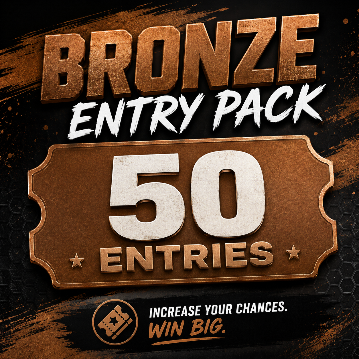 Bronze Entry Pack – 50 Giveaway Entries