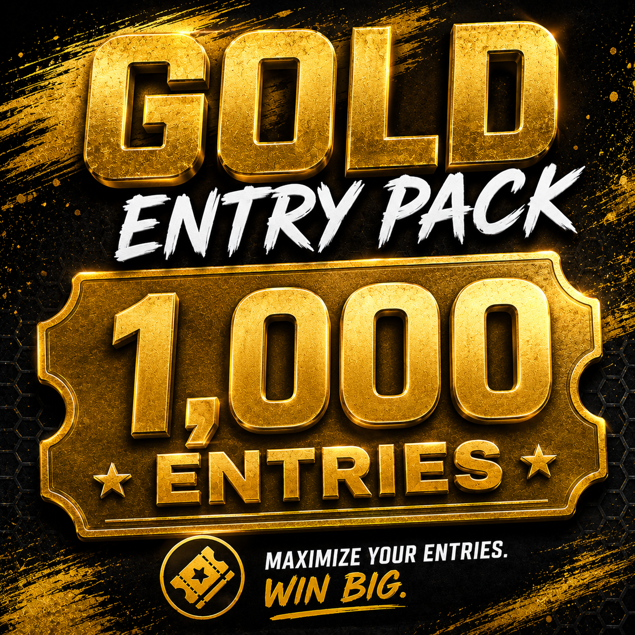Gold Entry Pack – 1,000 Giveaway Entries