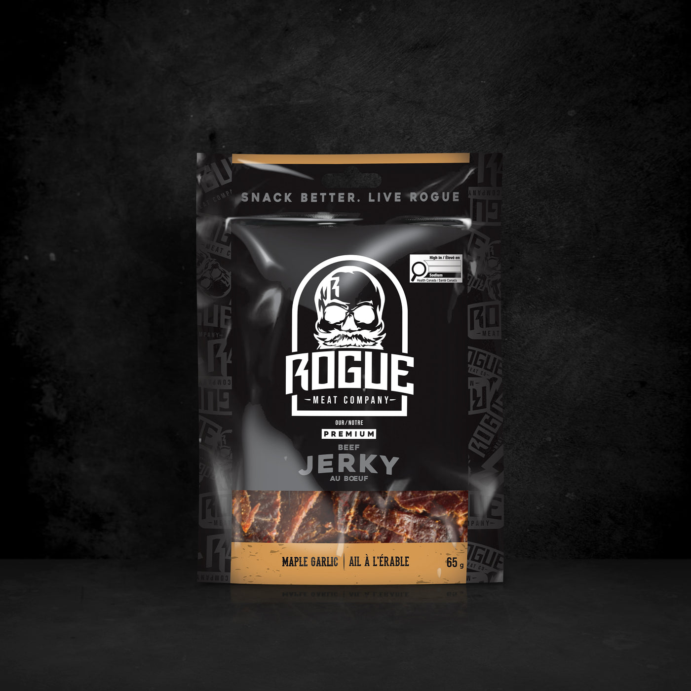 Maple Garlic Beef Jerky (65g)